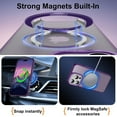 thumbnail image 2 of Shade Series MagSafe Case with Kickstand Ring Holder for iPhone 16 Pro Max - Purple, 2 of 5