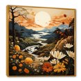 thumbnail image 2 of Designart "Botanical Majesty In Mountain Scenery" Abstract Landscape Floater Framed Wall Decor, 2 of 5
