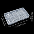 thumbnail image 3 of Clear Long Drop Shape Acrylic Nail Tips 10 Size for Acrylic Nature Nail Tools Natural Nails Tips Square Long Gel Tips Professional Gel Nail Extension Manicure Salon At Home, 3 of 5
