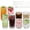 Clear, variant on Ribbed Drinking Glasses Set of 8, 4 Rocks Glasses 16 oz, 4 Highball Glasses 10 oz with Glass Straws, Clear Vintage Embossed Glassware for Home Kitchen Bar