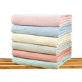 thumbnail image 5 of 1 Pcs Cotton Waffle Blanket, Blanket Layer for Couch Bed Sofa During Lunch Breaks Pure Cotton 43.3x27.5 inch(light pink), 5 of 7