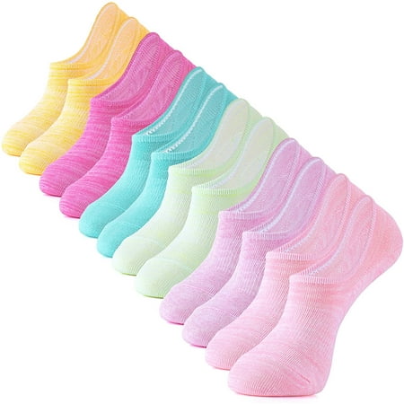 

IDEGG Adult Women and Men No Show Socks Anti-Slid Athletic Casual Socks 6 Pairs