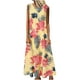 thumbnail image 1 of Vestido largo suelto sin mangas con cuello redondo y estampado informal de verano para mujer a la moda Fridja  hj398, 1 of 8