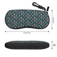 thumbnail image 2 of Cauagu Amanita Mushroom Pattern Unisex Glasses Case,Zipper Protective Fabric Sunglass Case with Clip Soft Case Horizontal Protective Pouch for Sunglasses Eyewear, 2 of 6