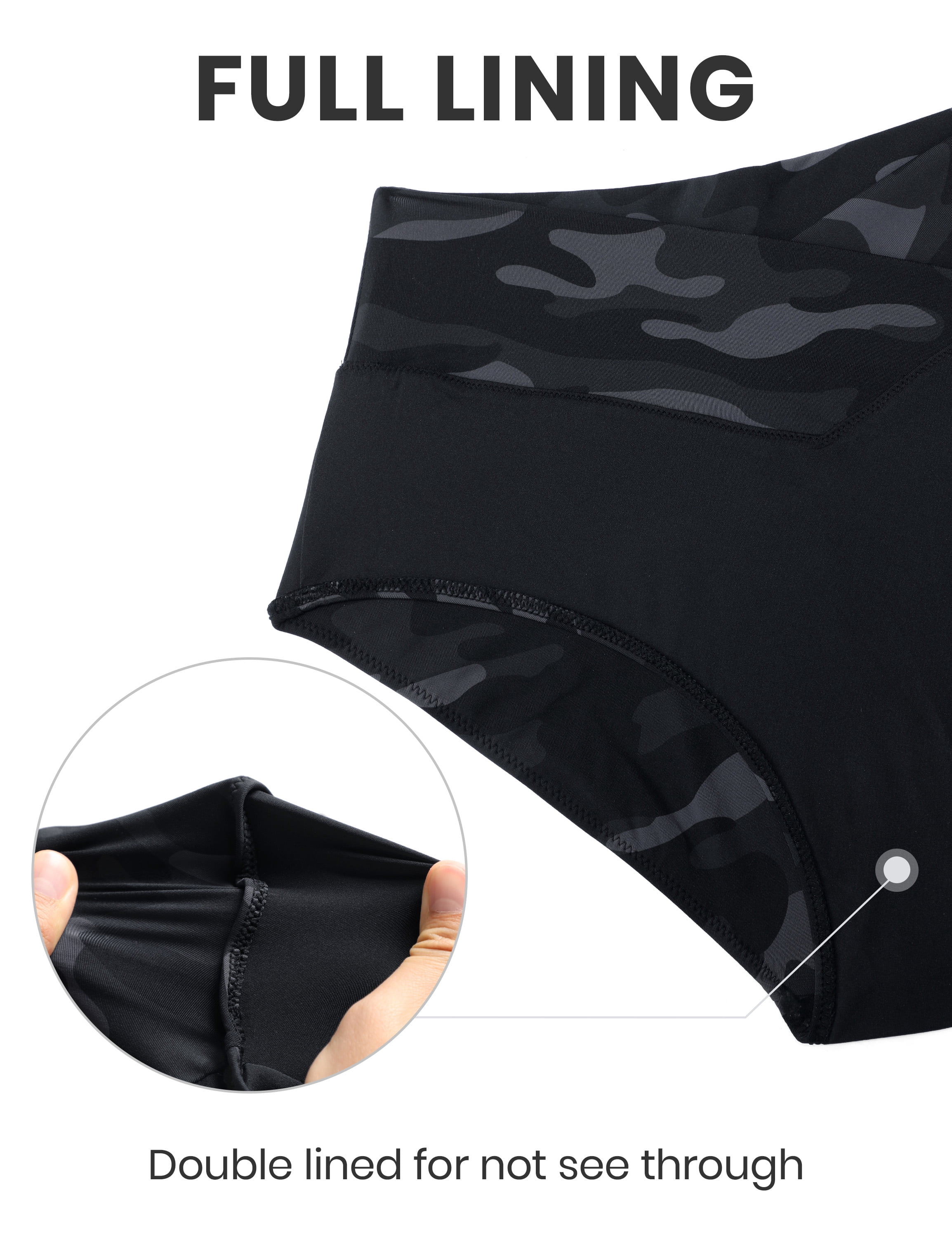 CRZ YOGA High Waisted V Cut Bikini Bottom for Women Cross Front Bathing Swimsuit Swim Briefs