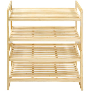 Z&L HOUSE 3-Tier Shoe Rack for Closet, Stackable Shoes Organizer Free  Standing Shelf Entryway And Closet Hallway, Multifunctional Bamboo in  Different