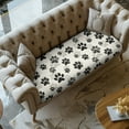 thumbnail image 3 of ZUXONGSY Dog Paw Couch Cushion Covers Sofa Seat Cushion Slipcovers Spandex Couch Seat Cushion Slipcover Wear-Resistant Sofa Seat Cushion Cover for Dogs Cats and Children 75x27.5x9 in, 3 of 5