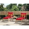 thumbnail image 2 of RST Brands Kooper 5-piece Wood Outdoor Chair & Ottoman Set in Sunset Red, 2 of 5