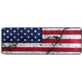 thumbnail image 5 of SKYSONIC Cracked USA Flag Wall Runner Rug with Rubber Backing, Broken American Flag Non Slip Entryway Rug Runner Washable Soft Area Rug Carpet for Hallway Bedroom Kitchen Decor,2'x6', 5 of 6