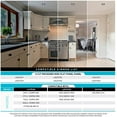 thumbnail image 6 of Luxrite 3 inch Square Ultra Thin LED Recessed Light with J-Box 8W 5 Color Options Dimmable 540 Lumens Black Trim, 6 of 8