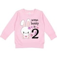 thumbnail image 2 of Inktastic Somebunny is Two-second Birthday Bunny Toddler Sweatshirt, 2 of 4