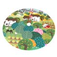 thumbnail image 5 of Cauagu 48" Christmas Tree Skirt Garden Farm Pattern Christmas Tree Decorations Tree Mat for Xmas Decorations Occasion Holiday Home Decor -48", 5 of 7