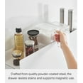 thumbnail image 6 of Yamazaki Home Two-Tier Sliding Drawer Seasoning Rack, White, Steel, 6 of 8