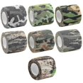 thumbnail image 1 of Cinta de camuflaje, 7 rollos, vendaje elástico no tejido autoadhesivo multifuncional para escopetas, caza, camping, envoltura protectora (7 colores), 1 of 5