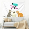 thumbnail image 3 of Easygdp Pet Care Grooming Tapestry Wall Hanging, Wall Tapestries for Bedroom Aesthetic Living Room Office Decor 60x40in, 3 of 8