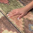 thumbnail image 3 of Addison Rugs Dream Shag Premium Machine Washable Transitional Aztec Paprika Rectangle Rug, 5' x 7'6", 3 of 8