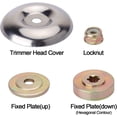 thumbnail image 3 of 4 Pack Weed Trimmer Head Adapter, Attachment Washer Plate Maintenance Kit, Lawnmower Blade Adapter forTrimmer Brush Cutter Blade, 3 of 7