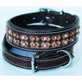 thumbnail image 4 of XSmall 9''- 13'' Dog Puppy Collar Genuine Cow Leather Padded Canine  6015, 4 of 5