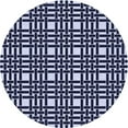 thumbnail image 1 of Ahgly Company Machine Washable Indoor Round Transitional Night Blue Area Rugs, 4' Round, 1 of 7