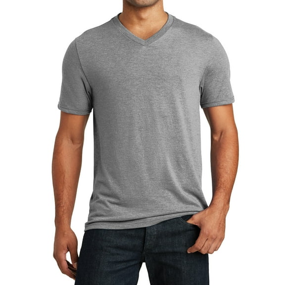 Mafoose Men's Perfect Tri V-Neck Tee Grey Frost 4X-Large