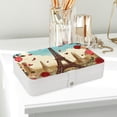 thumbnail image 6 of Valentine's Day Portable PU Leather Jewelry Organizer with Necklace Holder, Jewelry Stand, and Earring Holder - Removable Compartment Included, 6 of 6