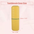 thumbnail image 4 of Unique Bargains Plastic Lightweight Toothbrush Travel Case Traveling for Travel Business 2.36"x1.57"x7.87" Yellow, 4 of 7