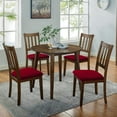 thumbnail image 2 of Armless Chair Slipcover, Stretch Jacquard Cross Legged Office Desk Chair Cover, Mid Back Wide Seat Accent Chair Protector Covers for Computer Task Vanity Chairs, 2 of 6