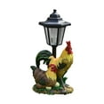 thumbnail image 2 of Garden Decorations, 12.4 Inch Outdoor Roosters Statues Solar Sculptures with Solar Lights and Flowerpot Funny Garden Decor Animal Figurines Resin Outdoor Statues for Patio Yard Lawn Balcony Gifts, 2 of 5