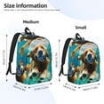 thumbnail image 2 of Yiaed Dog Underwater Adventure Print Laptop Backpack Travel Canvas Backpack Vintage Aesthetic Backpack for School Knapsack Plain Backpack Backpack for School-, 2 of 5