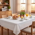 thumbnail image 5 of Plastic Table Cloth Disposable 6 Pack, 54 x 72 Inch, White, for Party Picnic Wedding, 5 of 7