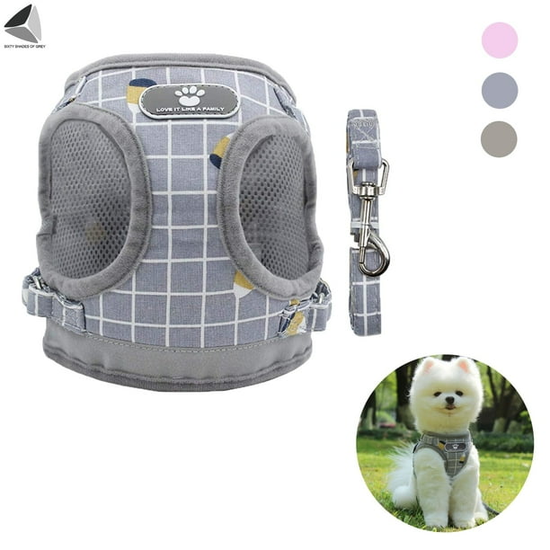 Sixtyshades Plaid Puppy Kitten Harness And Leash Set Adjustable