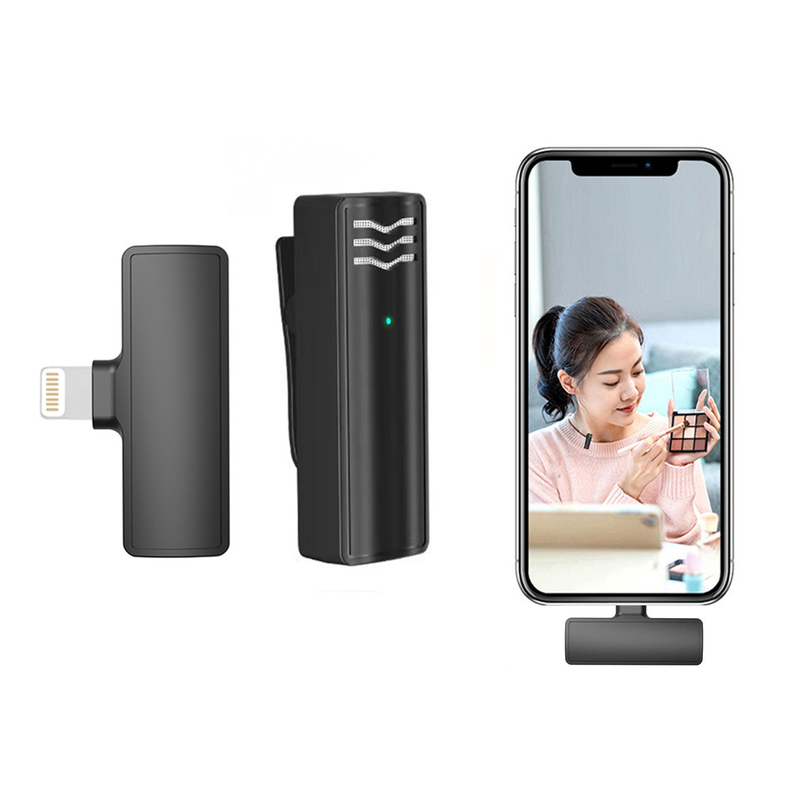 Tiitstoy Wireless Lavalier Microphone, Mini Microphones with Clearer