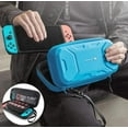 thumbnail image 6 of Mumba Carrying Case for Nintendo Switch, Deluxe Protective Travel Carry Case Pouch for Nintendo Switch Console & Accessories [Dual Protection] [Large Capacity] (Blue), 6 of 7
