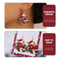 thumbnail image 3 of Gymnture christmas 1 Pair Santa Claus Dangle Earrings Christmas Earrings Piercing Jewelry Holiday Gift, 3 of 10