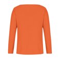 thumbnail image 3 of HOOJT Women's Solid Color V Neck Long Sleeve Casual Tops Soft Solid Basic T Shirts, 3 of 4