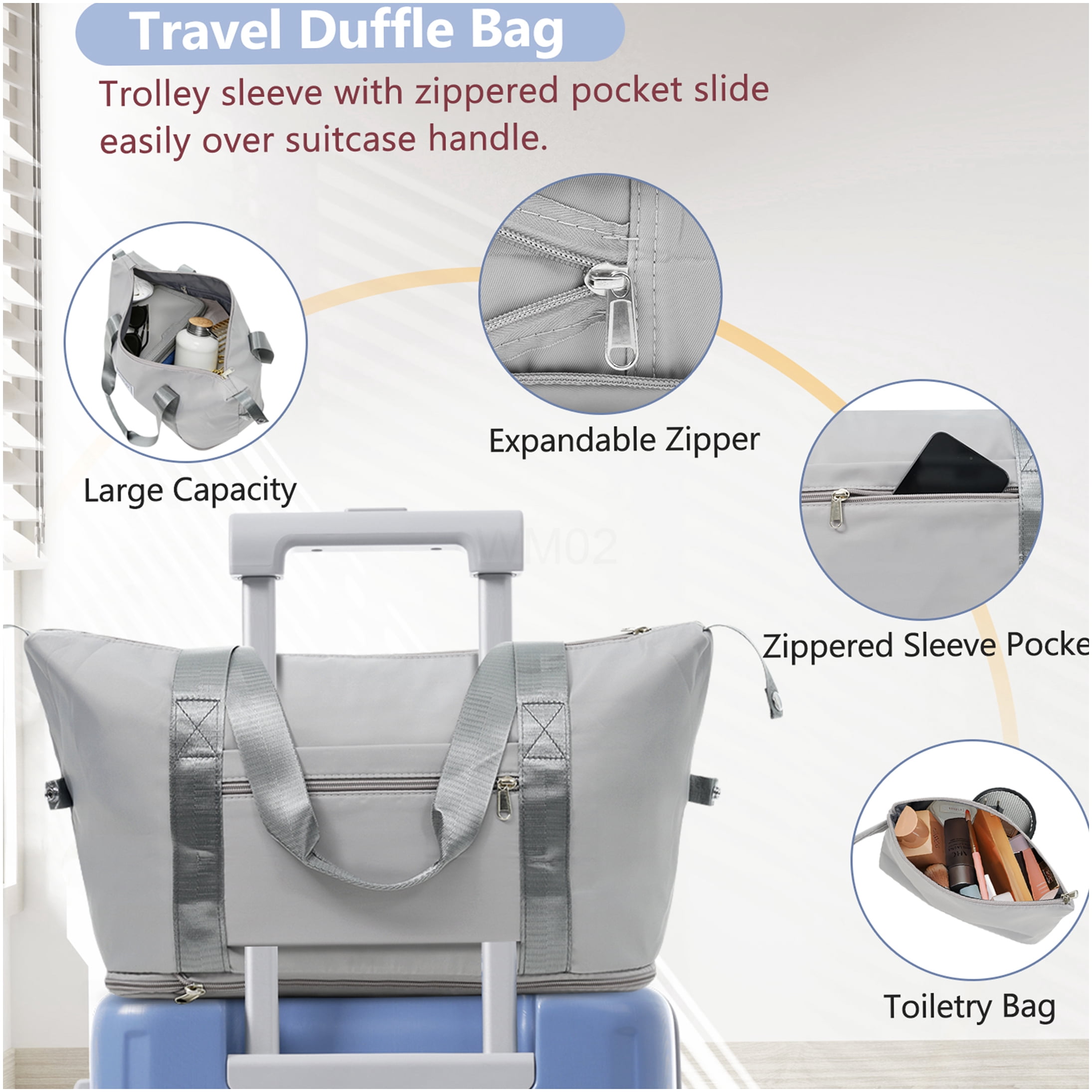 Glacier Lake 3-Piece ABS Carry-On Luggage Set with Spinner Wheels for Business and Weekend Travel
