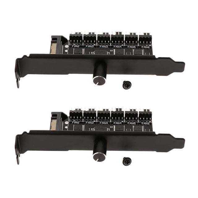 Controlador de velocidad de enfriamiento PWM Hub de 6 vías Sunnimix Divisor del regulador del ventilador de la CPU
