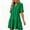 Green, variant on New Plus Size Dresses for Women Summer Fashion Solid Color Sleeve Maxi Skirt Short-Sleeved Round Neck Short Dress With Thigh Length Hem
