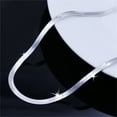 thumbnail image 5 of Collar para mujer, joyería para mujer, collar de cadena de espiga plana, collar de cadena de serpiente plana para hombre y mujer, collar de cadena de seda plana de alto brillo, collar de encaje exquis, 5 of 5