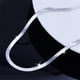 thumbnail image 5 of Collares y colgantes Collar de cadena plana de espiga Collar de cadena plana de serpiente para hombre y mujer Collar de cadena plana de seda con acabado pulido Exquisito collar, 5 of 9
