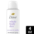 thumbnail image 3 of Dove Whole Body Deodorant Cooling Spray Coconut & Vanilla Aluminum Free ,4 oz, 3 of 12