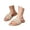 Beige-2, variant on SGMVNU Girls Braid Strap Sandals Open Toe on Flat Dress Shoes Little/Big Kids Slides Summer Beach Boho Sandals, Size 11-11.5 Years, Beige-1