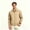 Beige, variant on Men's Lightweight Collared Bomber Jackets, Casual Flight Windbreaker Zip Up Coat with Pocket ,Big and Tall ,Size S-3XL