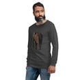 thumbnail image 2 of Elephant Unisex Long Sleeve Tee (Dark Grey Heather, XL), 2 of 3