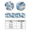thumbnail image 6 of Xipuska Blue Ombre Marble Bed Runners for Twin Size Bed, Decorative Bed Throws for Foot of Bed, Modern Marble Abstract Aesthetic Art Bed Runner Sofa Throw Bedding Scarf Protector Slipcover, 6 of 6