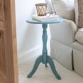 thumbnail image 2 of Simplify Small Pedestal Wood Accent Table, Rosie Mae Finish, 2 of 4