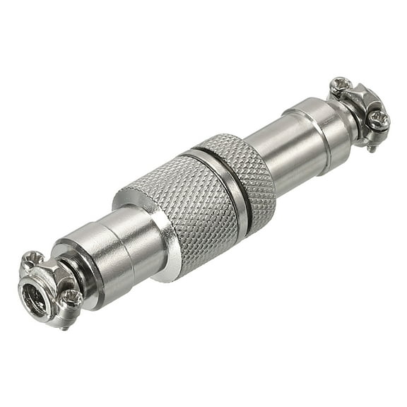 Uxcell Aviation Connector GX12 5 Pins 12mm Silver Male Female Wire Panel Docking Connector