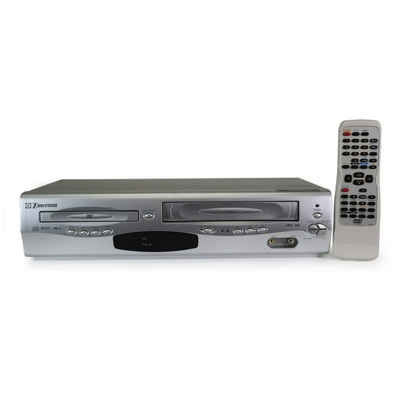 Restored Emerson EWD2203 DVD/VCR Combo Player w/ Original Remote, Manual, A/V Cables, & HDMI Converter (Like New) (Refurbished)