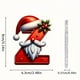 thumbnail image 2 of Seyotauo 2025 Alphabet Ornaments for Christmas Tree, Acrylic Christmas Santa Claus Hat Alphabet Ornaments with White Beard, Red Alphabet Ornaments for Crafting Christmas Tree Decor, 2 of 2