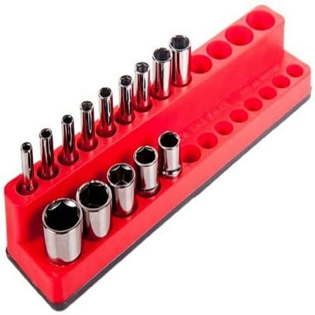 

HPDAVV Magnetic Socket Rack 1/4 Regular - Tool Storage Organizer Drive Sockets